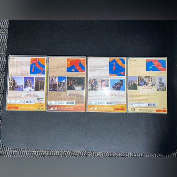 GlobeTrekker
TravelGuide DVD Set of 4
Italy,Rome,Corsica,Sicily,Sardinia,Tuscany - Picture 6 of 7